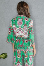 Green Spring Floral Kimono Venti Top 7/7/23 6604