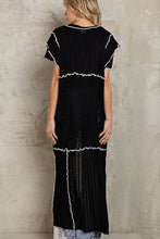 Black Long Length Open Thin POL Cardigan  7/20/23 6690