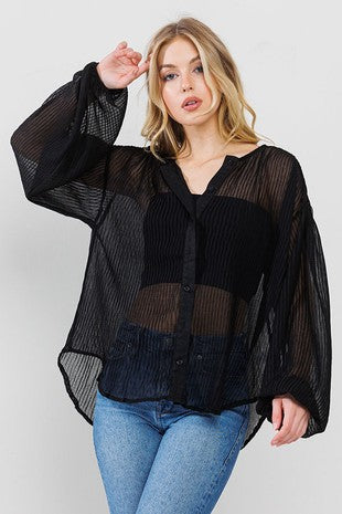 INC Womens V Neck Long Sleeves Blouse Black XS at Amazon