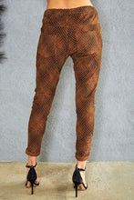 Black Camel Grid Pattern Baby Corduroy Venti Crinkle Joggers 9/14/23 7083
