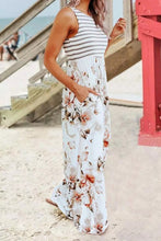 White Striped Floral Sleeveless S Jumper 6/30/23 5841