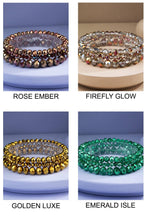 Espresso Shine 3 Strand Glass Bead Bracelet Set