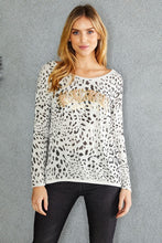 White Black Rock N Roll Sequin Animal Print Venti Shirt 7/7/23 6600