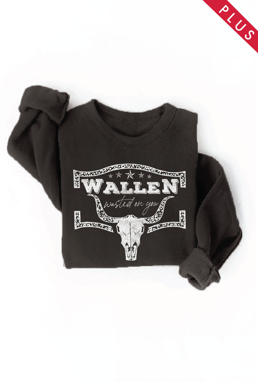 Black Wallen Wasted Graphic Oat Sweatshirt 5/3/23 6162