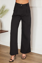 Black Solid Wide Leg Dress Venti Pants 10/25/23 7299