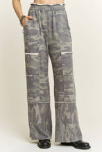 Olive Washed Terry Camo pants