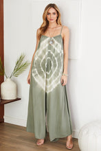 Army Green Ring Tie Dye Spaghetti Strap Wide Leg Venti Jumper 7/7/23 6613