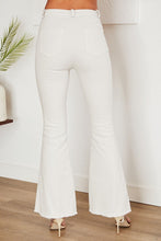 Beige Twill Denim High Waist Flare Bell Italian Pants 1/15/25 9528