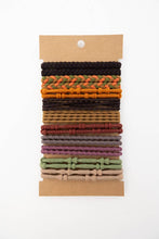 Multi-Colored Twists & Braids Stackable Hair Tie Bracelet Set