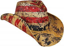 American Flag Toyo Paper Cowboy Hat 9/25/23 7113