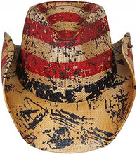 American Flag Toyo Paper Cowboy Hat 9/25/23 7113