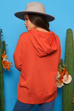 Brick Loose Fit Knit Hoodie 9/12/23 7000