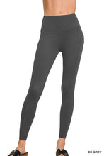 Dark Grey Brushed Microfiber Zenana Leggings 8/20/26 1394