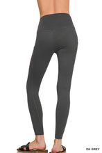 Dark Grey Brushed Microfiber Zenana Leggings 8/20/26 1394
