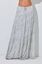 Ivory Multi Floral Maxi Skirt