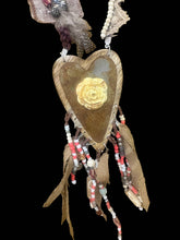 Wooden and Roses Aztec Rare Bird Necklace