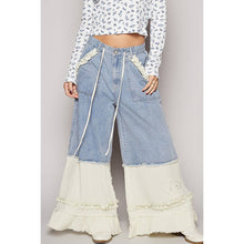 Denim Vintage washed double gauze wide POL pants