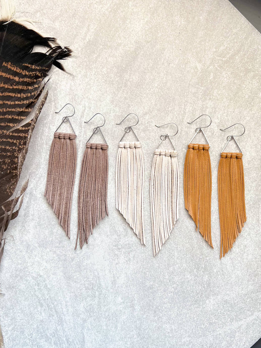 Mustard Fringed in Faith Corvallis Triangle Fringe