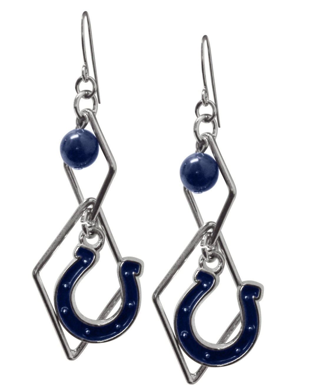 NFL Indianapolis Colts Triangle Logo Dangler Earrings