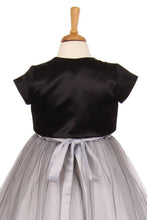 Black Satin Bolero for Girls