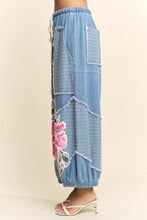 Light Denim Multi Flower Patchwork Davi & Dani Pants