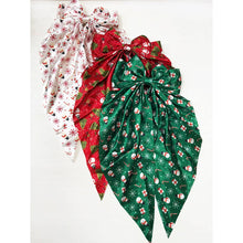 Snow Man and Reindeer Christmas Hair Bow Clip: MIX COLOR / ONE(12)