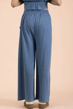 Denim Wide Leg Comfy Knit Pants