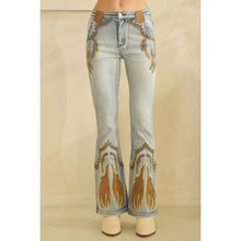 Denim Washed Eyelet Studs Oli&Hali Jeans
