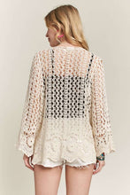 CROCHET CARDIGAN HEM - CET3546: Beige / S/M-M/L(3-3)