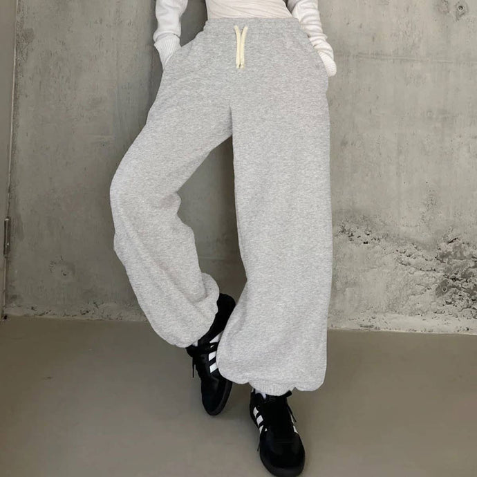 Light Grey Wide Leg Corset Pants