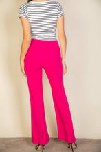 High Waist Stretch Crepe Flare Pants: Black / S