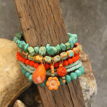 Mixed Stones & Glass Sass Bracelet Set
