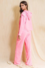 Neon Pink Elastic Banded Waist Baggy Pants