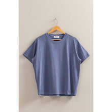 Dusty Indigo Crew Neck Short Sleeve T Shirt