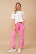 Blue B Destressed Bottom Edge w/ Rhinestone Jeans: MED DENIM