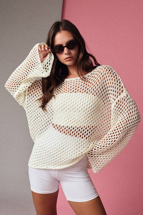 White Reese Loose Fit Cover Up