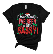 Dear Santa, I've been a little Sassy Rhinestone Tee