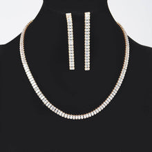 Silver Stone Necklace Set