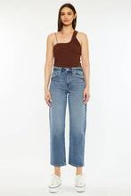 Dark High Rise Straight Kancan Jeans
