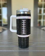 Crystal Black "Team Spirit" FOOTBALL 40 Oz. Tumbler