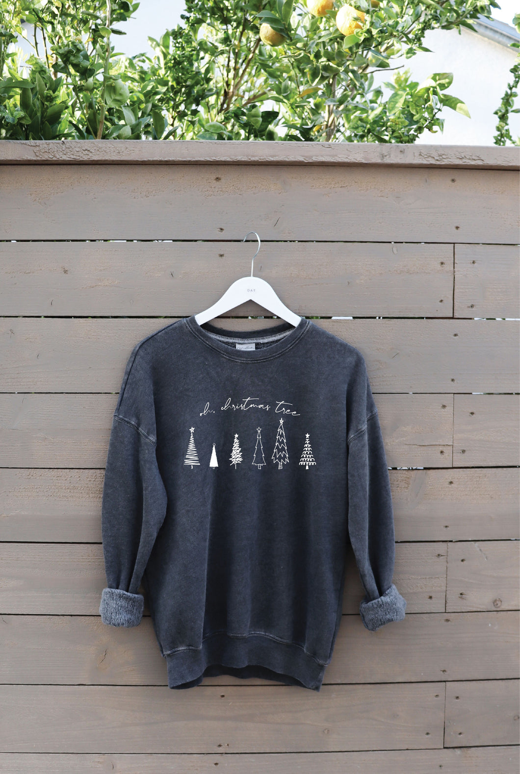 Vintage Black Oh Christmas Tree Mineral Oat Collective Sweatshirt 9/26/23 7121