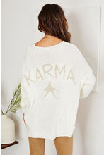 Ivory Karma Long Sleeve Oversized Knit Venti Sweater 9/14/23 7059