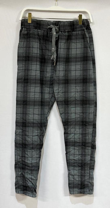 Grey Plaid Venti Crinkle Joggers 9/14/23 7082