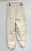 Ivory Cuffed Faux Leather Knee Stitch Venti Joggers 12/27/23 7620