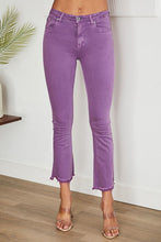 Purple Straight Leg Raw Edge Denim Flare Venti Jeans 10/25/23 7284