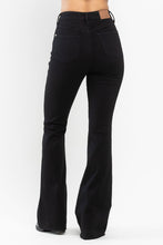 Black High Waist Tummy Control Cut Hem Flare Judy Blue Jeans 10/4/23 7157