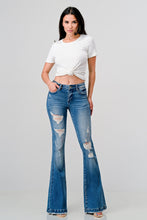 Medium Petite Mid Rise Stretch Tie Flare Petra Jeans 11/7/23 7576