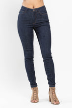 Dark High Waist Classic Back Pocket Emboidery Skinny Judy Blue Jeans 10/24/23 7251