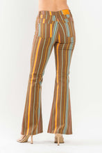 Multi Mid Rise Stretch Striped Flare Judy Blue Jeans 11/22/23 7253
