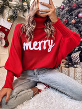 Red casual christmas pullover sweater